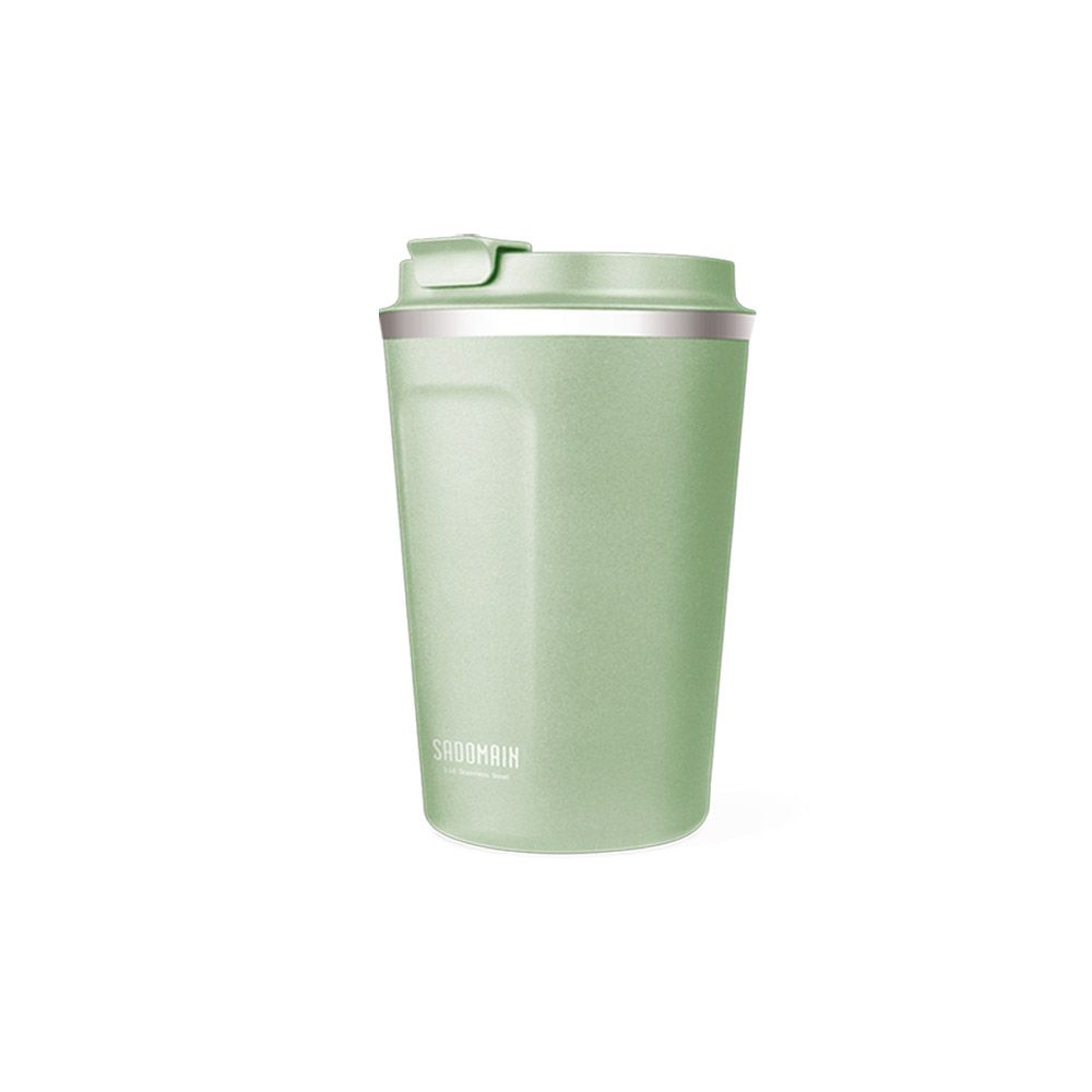 【SADOMAIN 仙德曼】316不鏽鋼咖啡直飲保溫杯360ml/ 綠