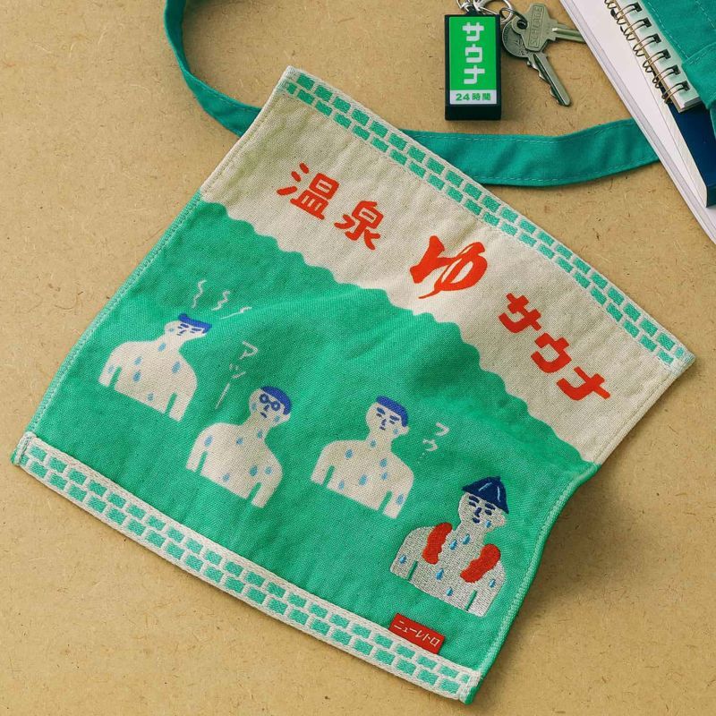 日本 HIGHTIDE New Retro 方巾/ 印花/ 桑拿