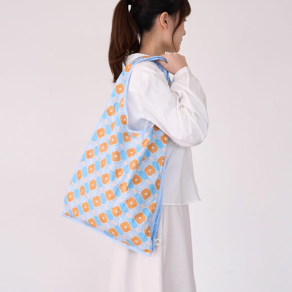 印花樂中型側揹背心袋/ 玻璃海棠18號/ 杏桃橘藍/ 經典新色IV