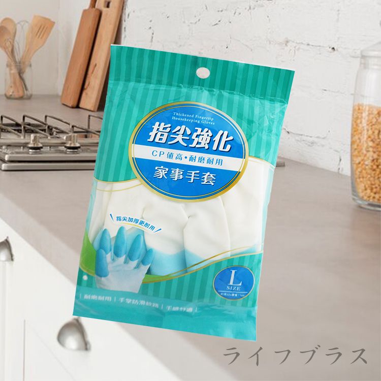 百研/指尖強化家事手套-12雙入/ L