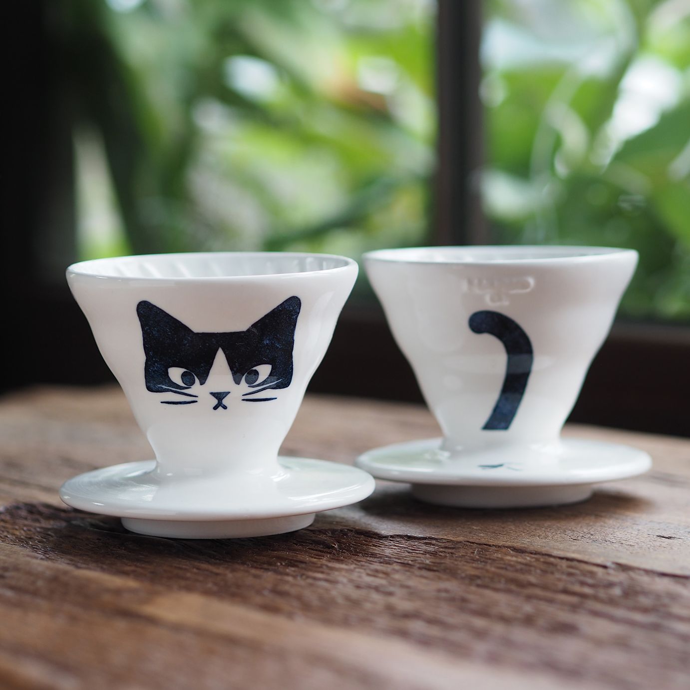 HARIO V60青花瓷濾杯/ 賓士貓/ 01