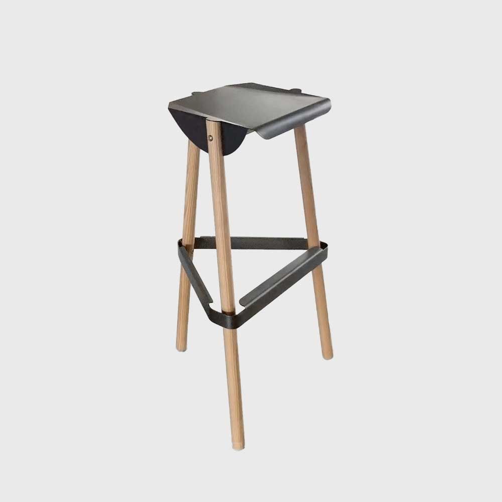 Hyfen 折點高腳椅 Note Bar Stool 吧台椅凳高腳椅座椅居家生活 黑色