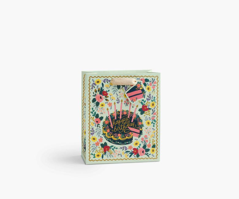 美國 RIFLE PAPER 包裝提袋/ M/ Floral Cake