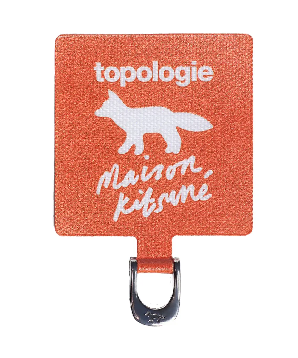 MAISON KITSUNÉ x TOPOLOGIE 手機掛繩夾片_萬壽菊紅