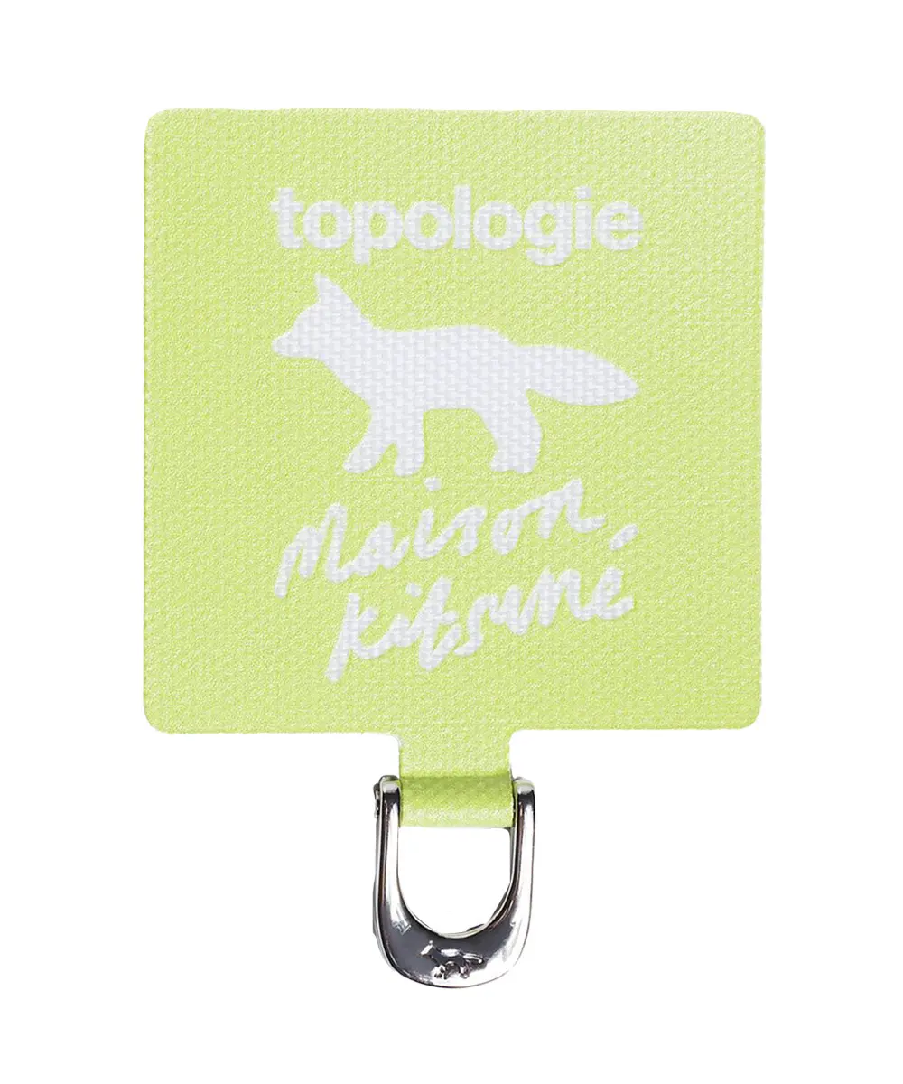 MAISON KITSUNÉ x TOPOLOGIE 手機掛繩夾片_柚子綠