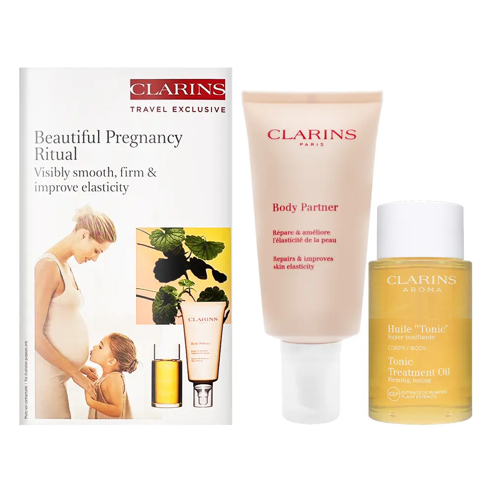 【CLARINS克蘭詩】美麗孕期護理兩件套組-平行輸入