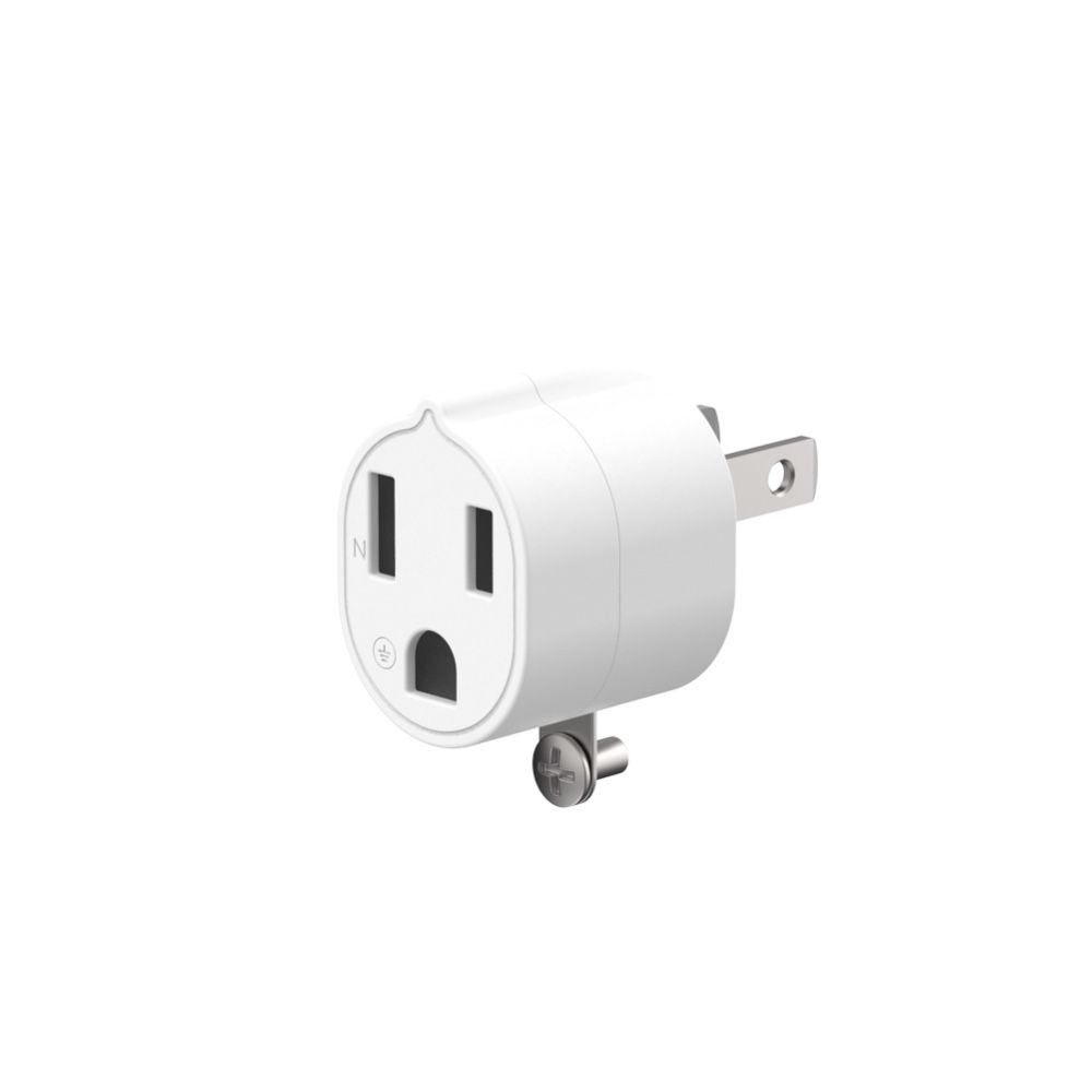 Unipapa延長線配件3轉2電源轉接頭/ 白色