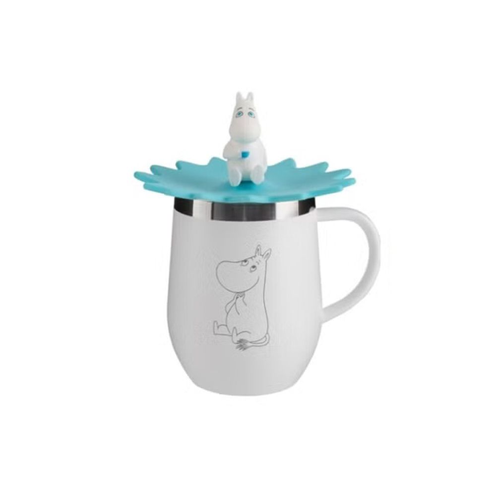 PO:Selected丹麥POxMOOMIN蛋形不鏽鋼馬克杯350ml(白)
