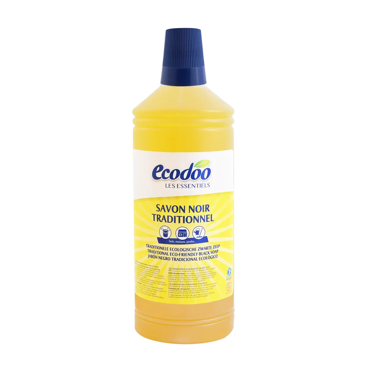 適用於各種材質表面▶Ecodoo易可多 地板傢具黑皂環保清潔劑1L