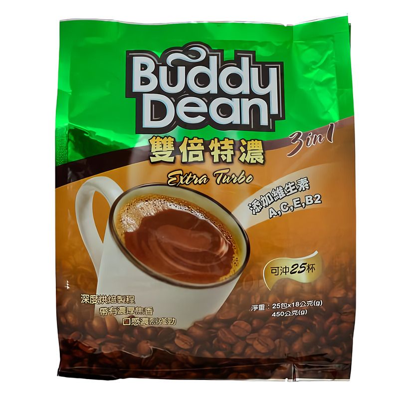 BuddyDean巴迪三合一咖啡/ 雙倍特濃