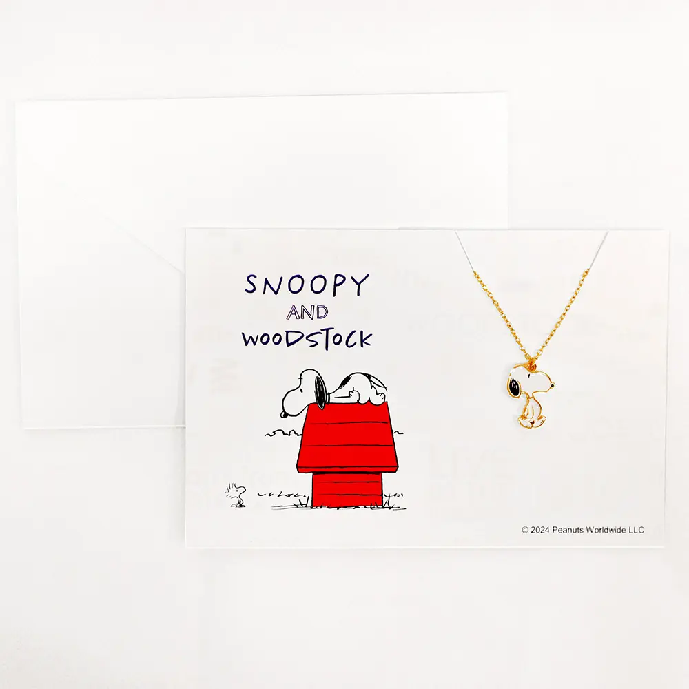 yajhih項鍊卡片Card Necklace/ 聯名款/ 史努比本體款