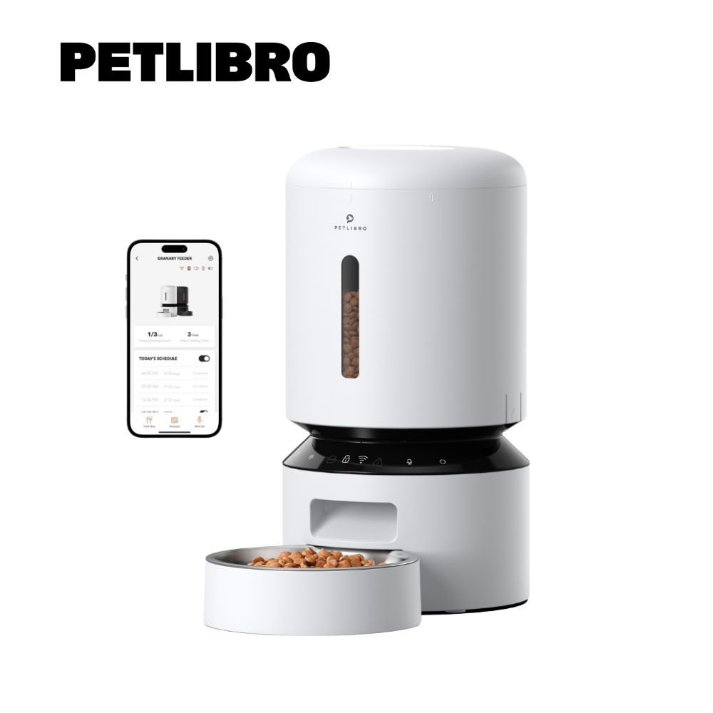 PETLIBRO 膠囊寵物自動餵食器 Wi-Fi版 5L 單食碗 白色