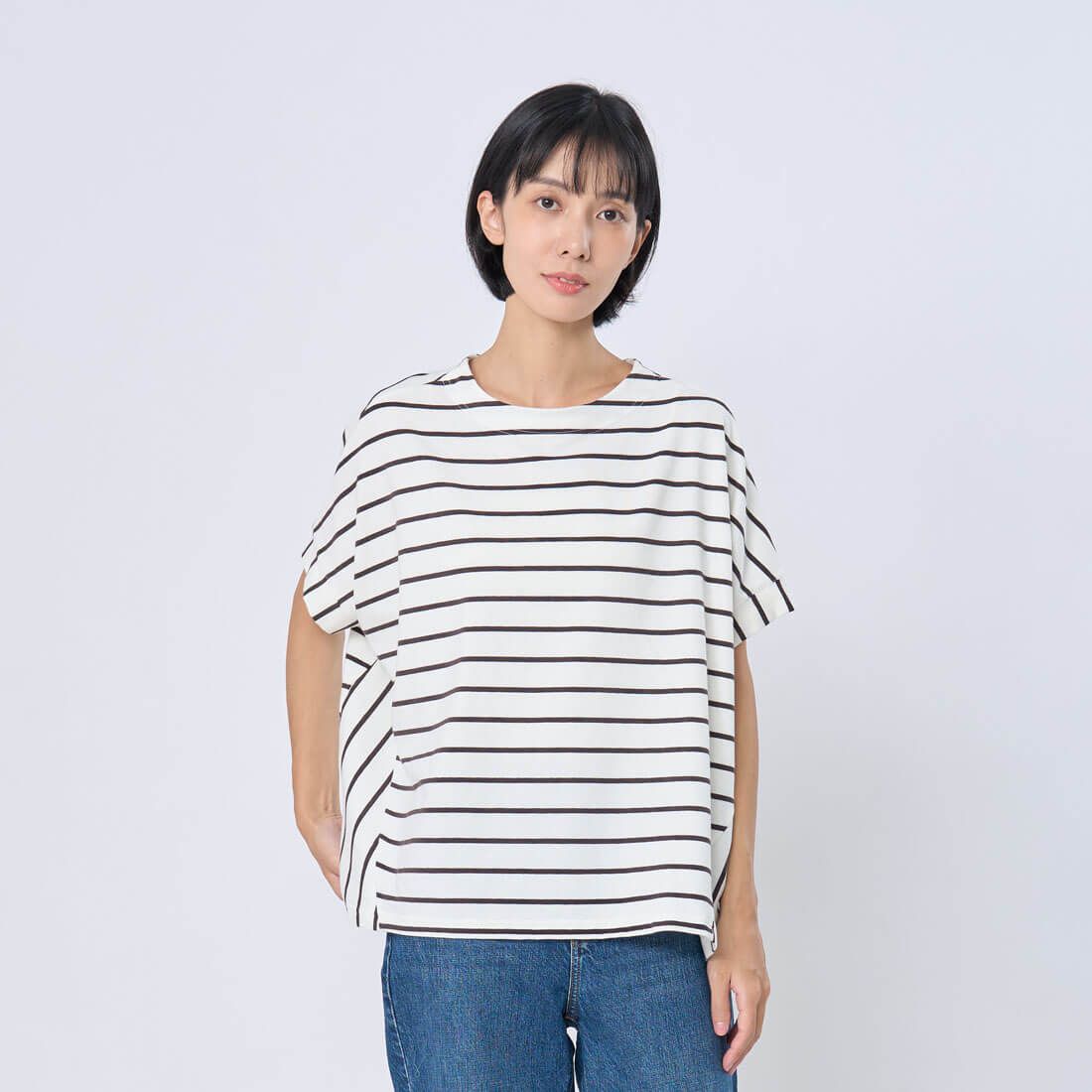 好我 so that's me Brook簡約寬鬆條紋T恤上衣 Free Size