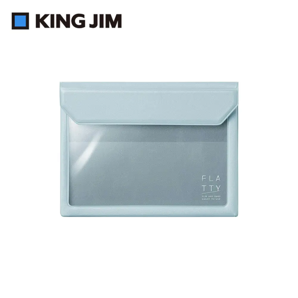 KING JIM FLATTY多用途收納袋/ A6/ 5360/ 灰藍