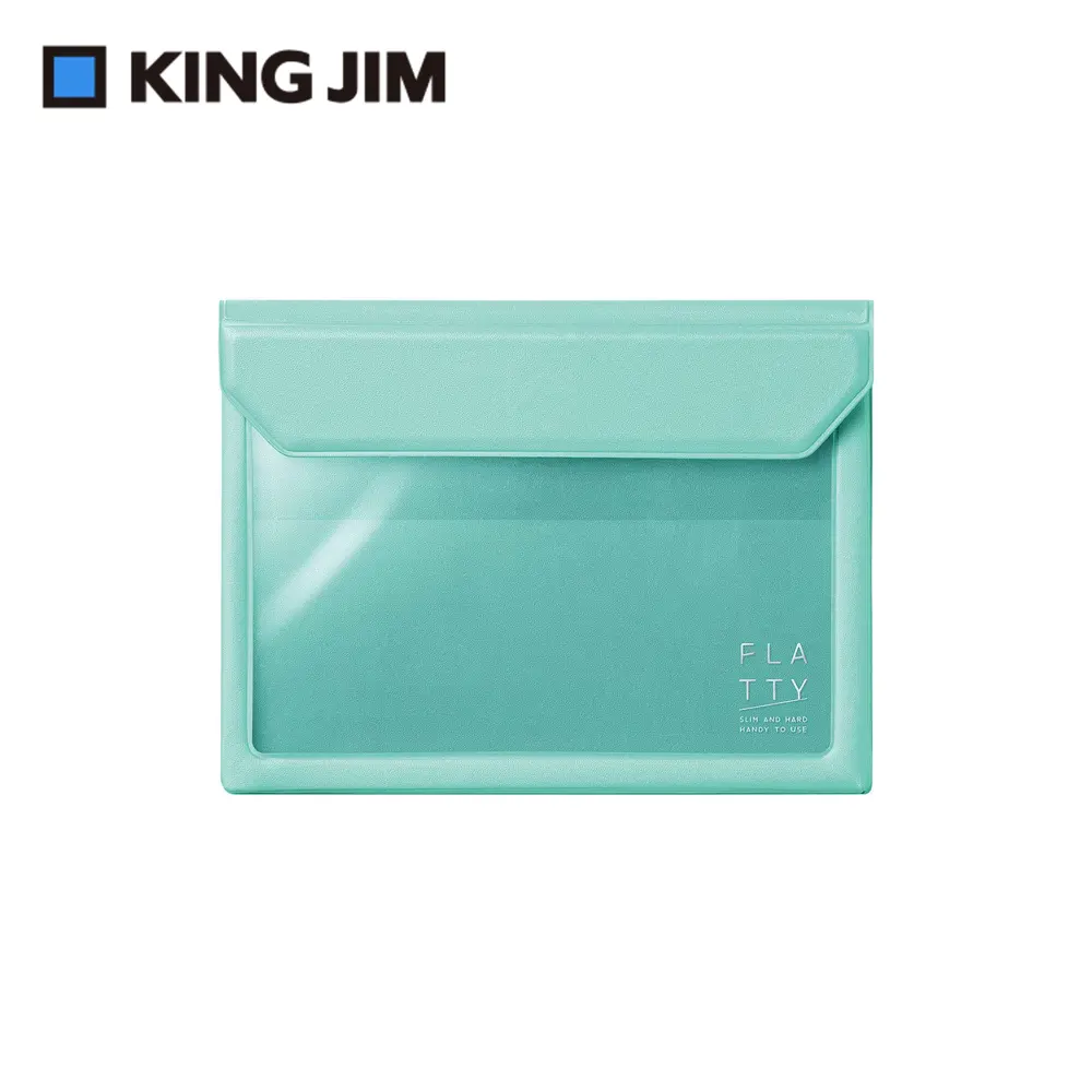 KING JIM FLATTY多用途收納袋/ A6/ 5360/ 薄荷綠