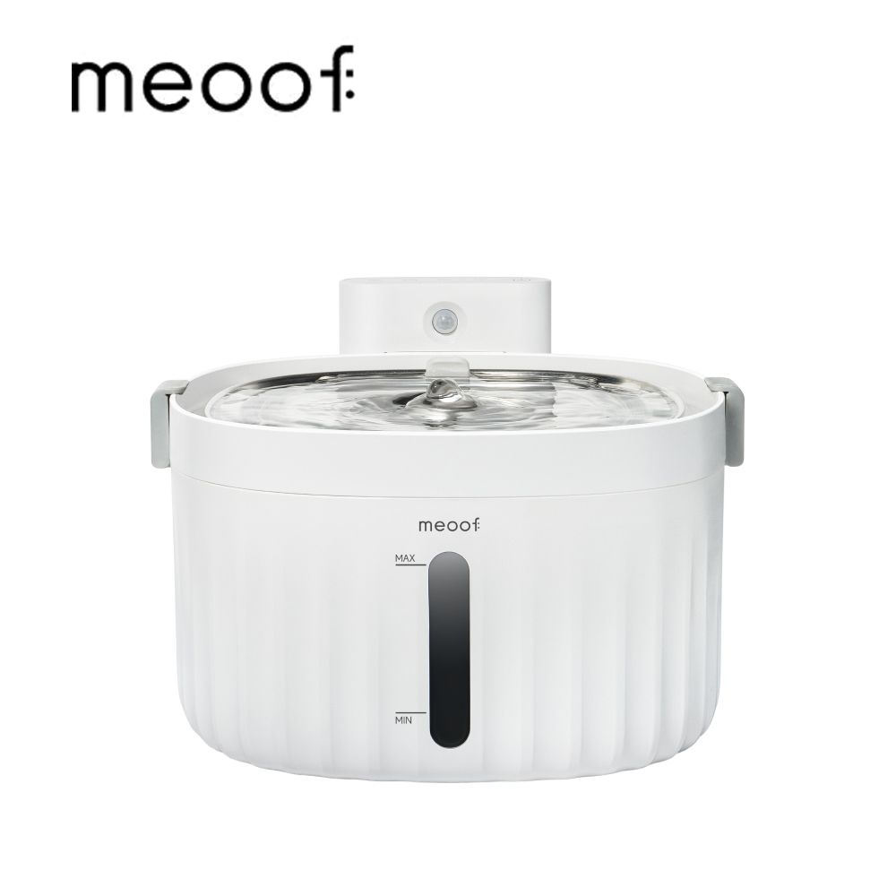 無線設計➤meoof 無線感應飲水機 充電版 不鏽鋼水盤
