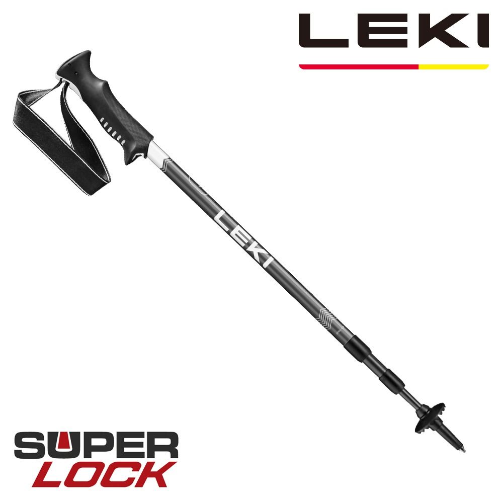 德國【LEKI】VOYAGER 橡膠握把鋁合金無避震旋轉登山杖
