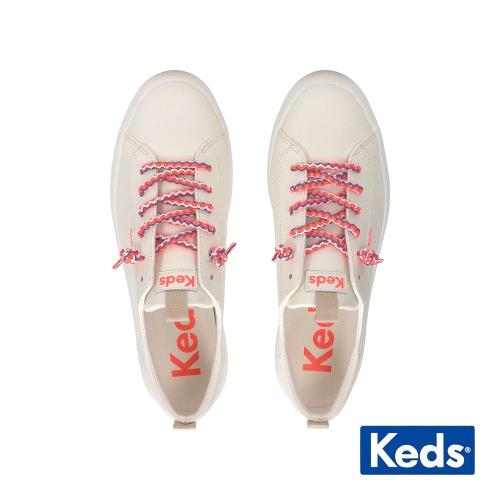 【KEDS】KICKBACK LEATHER ROUND LACES 質感皮革休閒鞋 WH68415/ US7 (24cm)