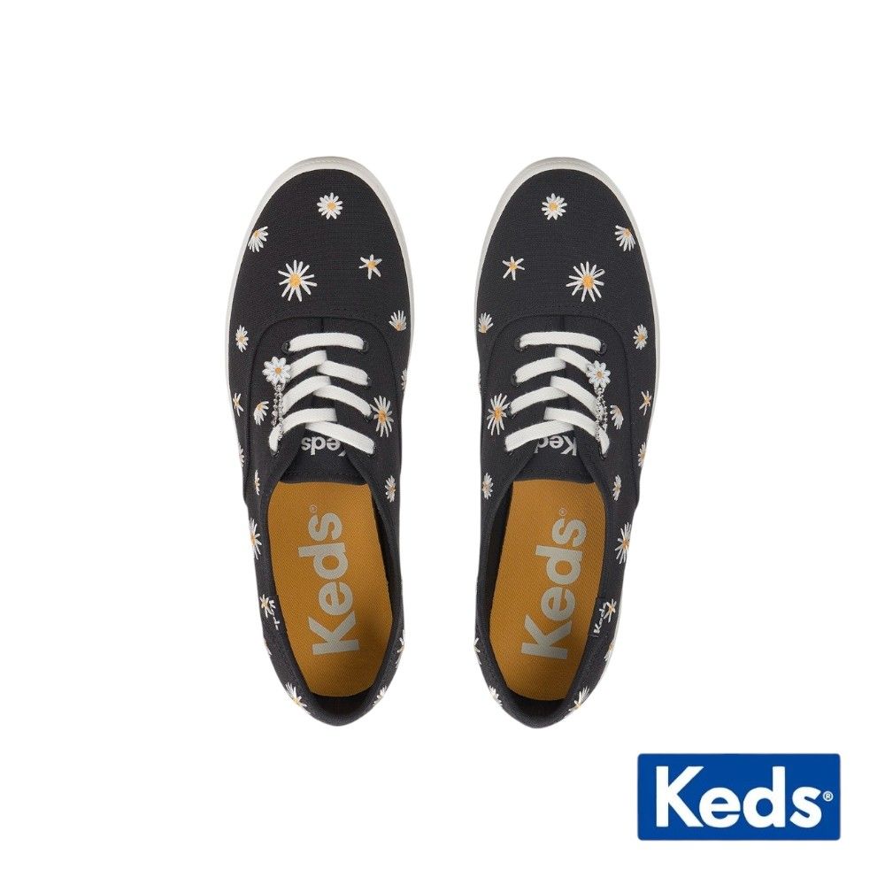 【KEDS】CHAMPION CANVAS DAISY EMBROIDERY 經典刺繡帆布鞋 WF68577/ US7 (24cm)