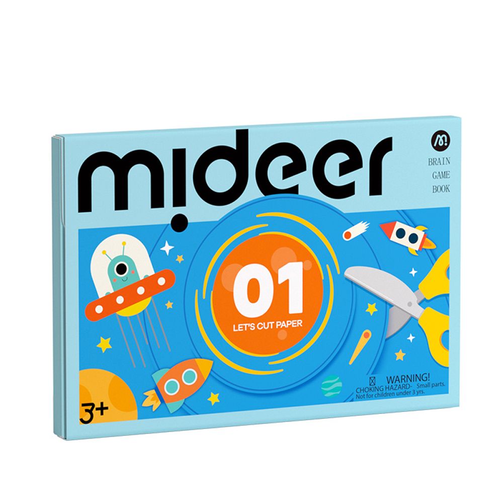 MiDeer美術剪紙書/ 腦力啟蒙/ LEVEL 1