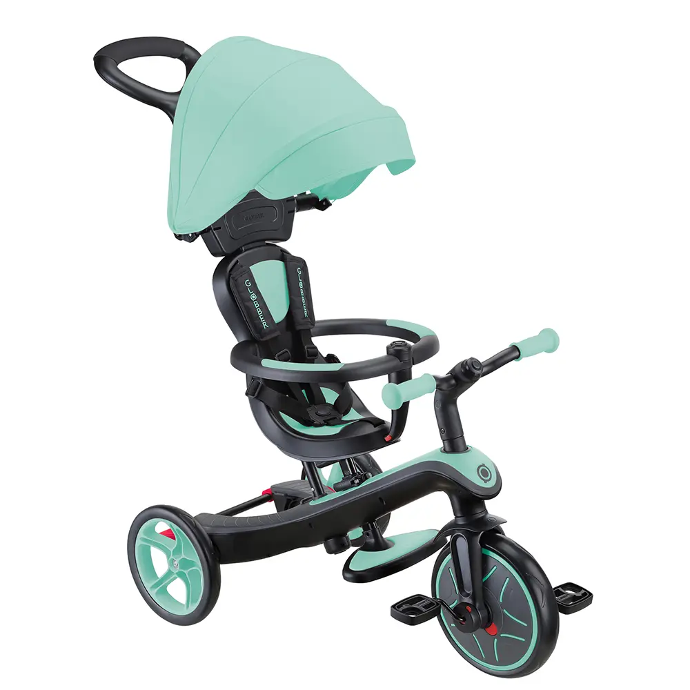 法國 GLOBBER 4合1 Trike多功能3輪推車經典升級版-薄荷綠