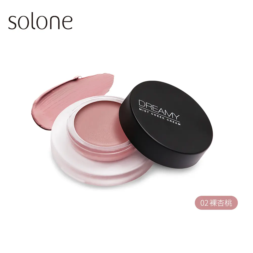 任3件$699★Solone雲朵空氣腮紅膏/ 4g/ 02裸杏桃Dawn Peach