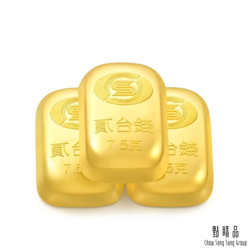 點睛品 陸台錢 黃金金條_計價黃金(貳台錢x3塊/共約22.5克)