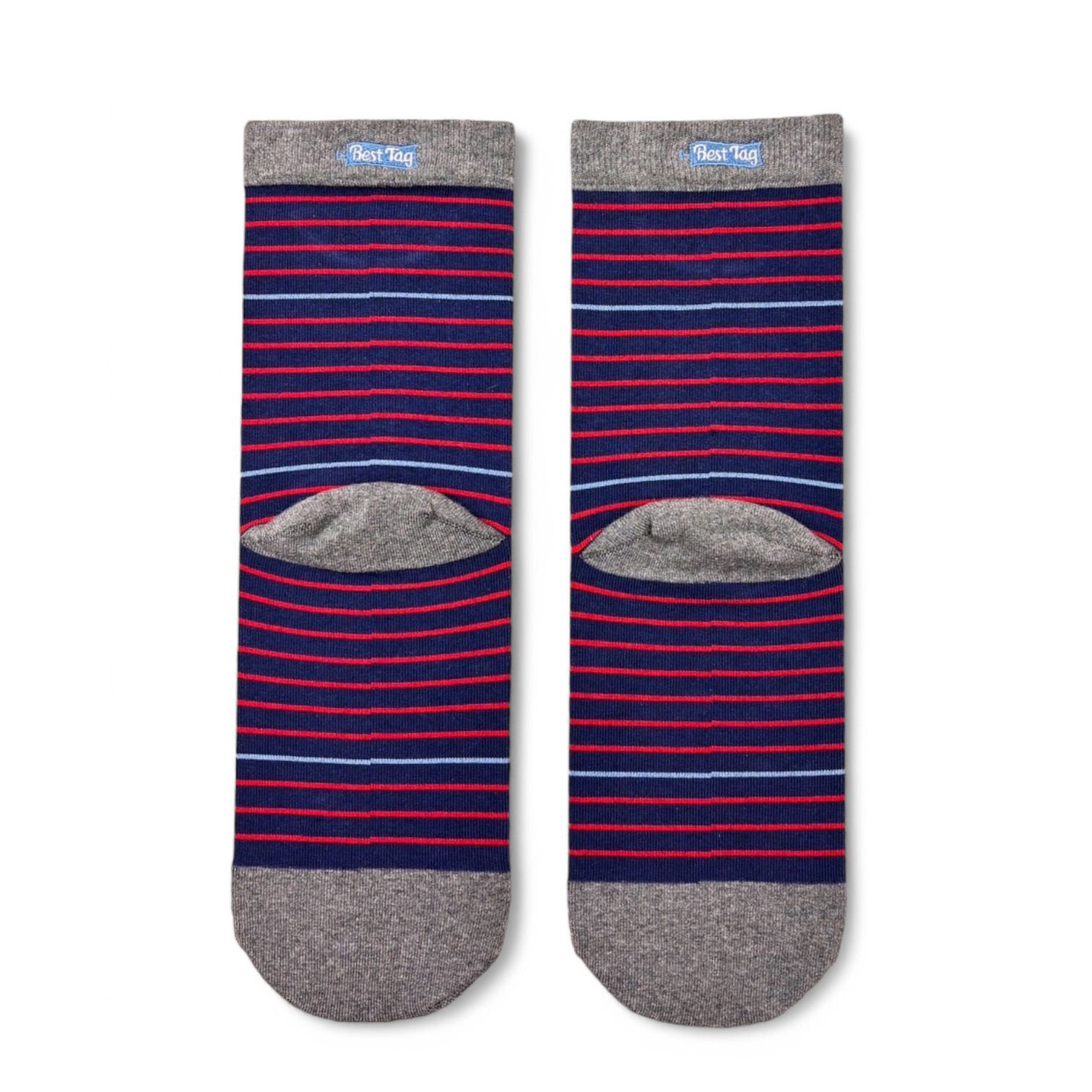 BestTag 細條紋 Stripe 紅藍 22-28cm