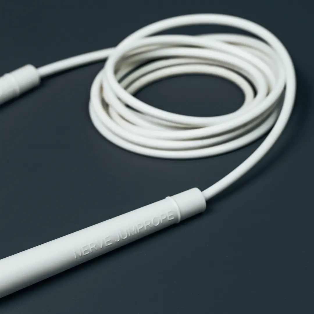 NERVE JUMPROPE長把速度膠繩/ 珍珠白