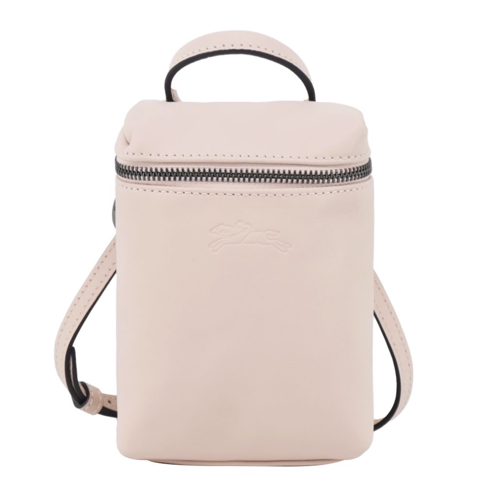 LONGCHAMP LE PLIAGE XTRA系列牛皮直式斜背包(迷你/裸粉)/平行輸入