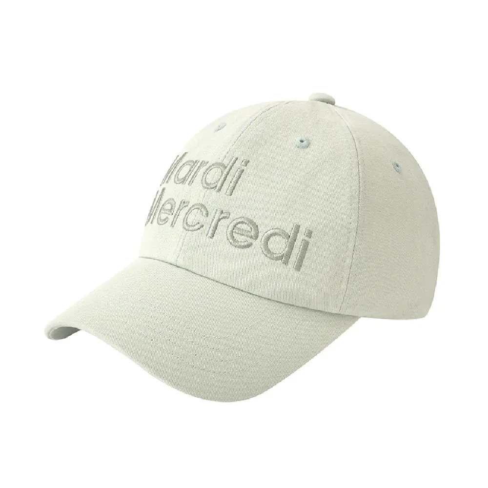 Mardi Mercredi 韓國製 純棉刺繡棒球帽 薄荷綠MINT