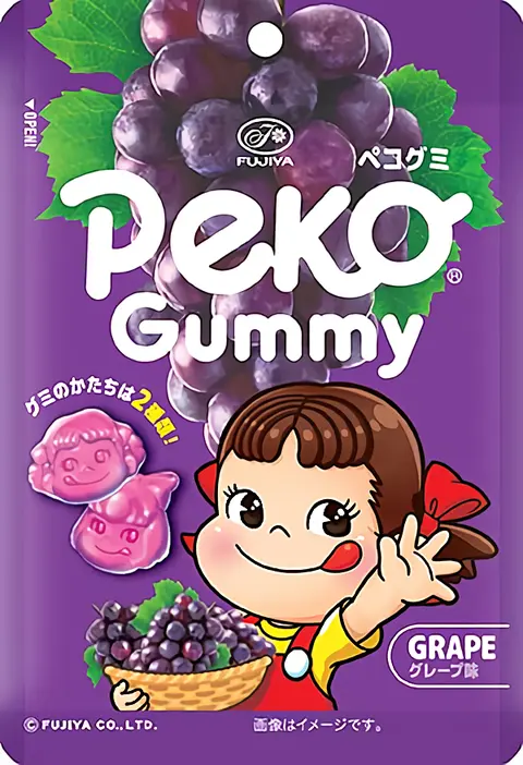 【不二家】Peko造型QQ糖/ 葡萄