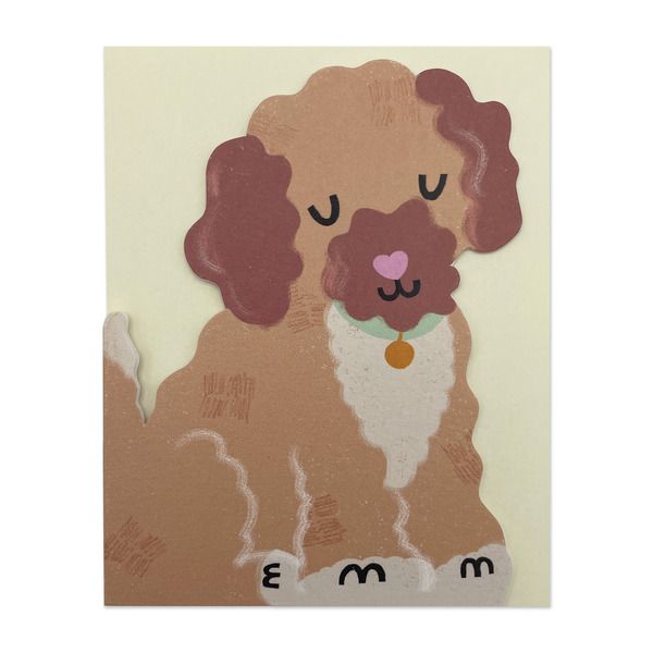 英國 RASPBERRY BLOSSOM 萬用卡/ Bow-Wows & Moew-Wows/ Cockapoo Puppy