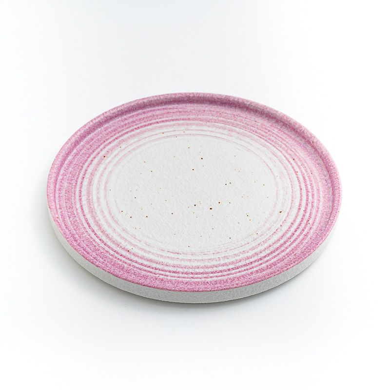 WAGA旋紋紫語陶瓷立盤/ 23.5cm/ 單品