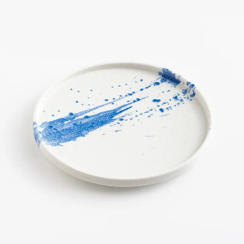WAGA一抹藍彩陶瓷平盤/ 21cm/ 單品
