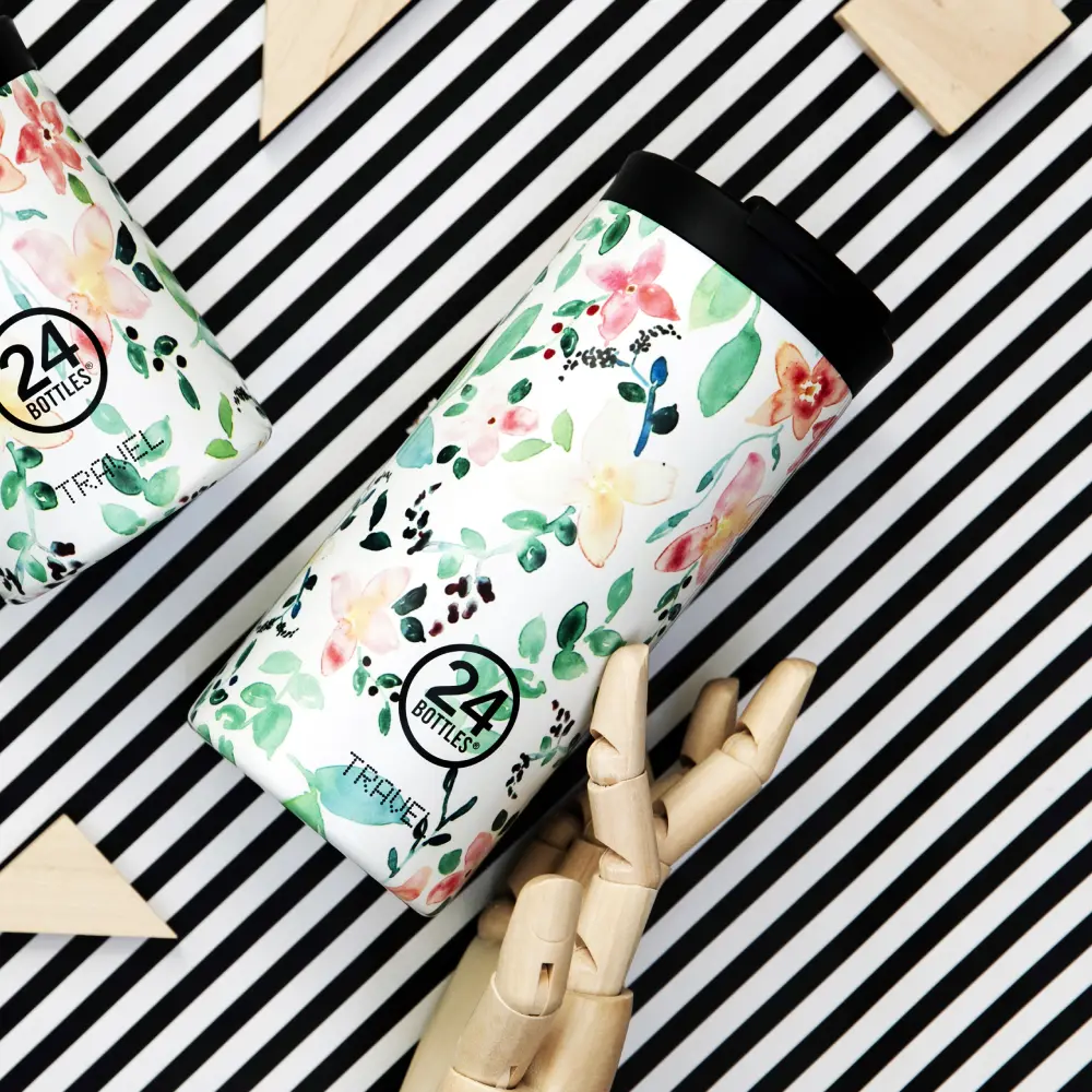 24Bottles 保溫隨行杯/ 600ml/ 花徑
