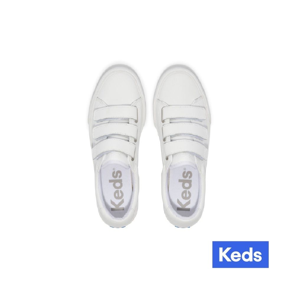 【KEDS】JUMP KICK V LEATHER 經典魔鬼氈皮革小白鞋 WH67865/ US8.5 (25.5cm)