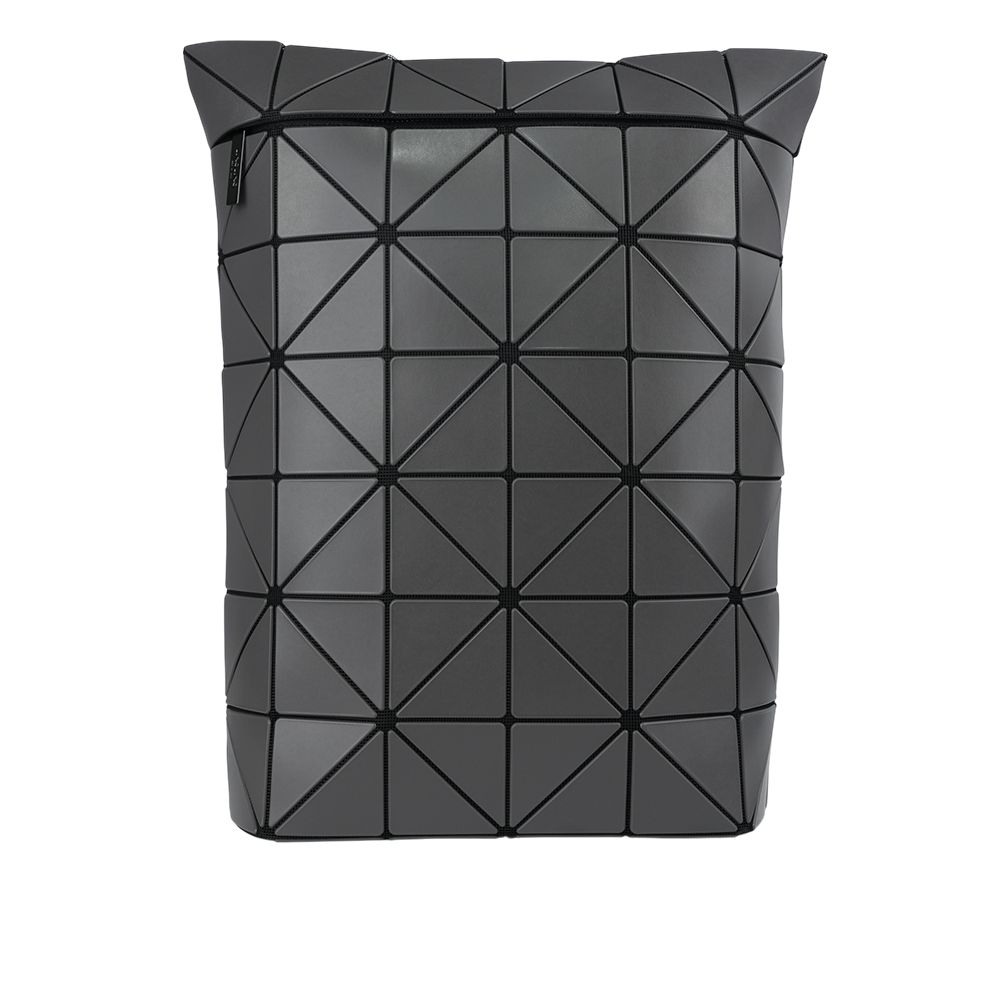 【ISSEY MIYAKE 三宅一生】BAO BAO BLOCKY 啞光霧面拉鍊後背包(炭灰色)/ 平行輸入