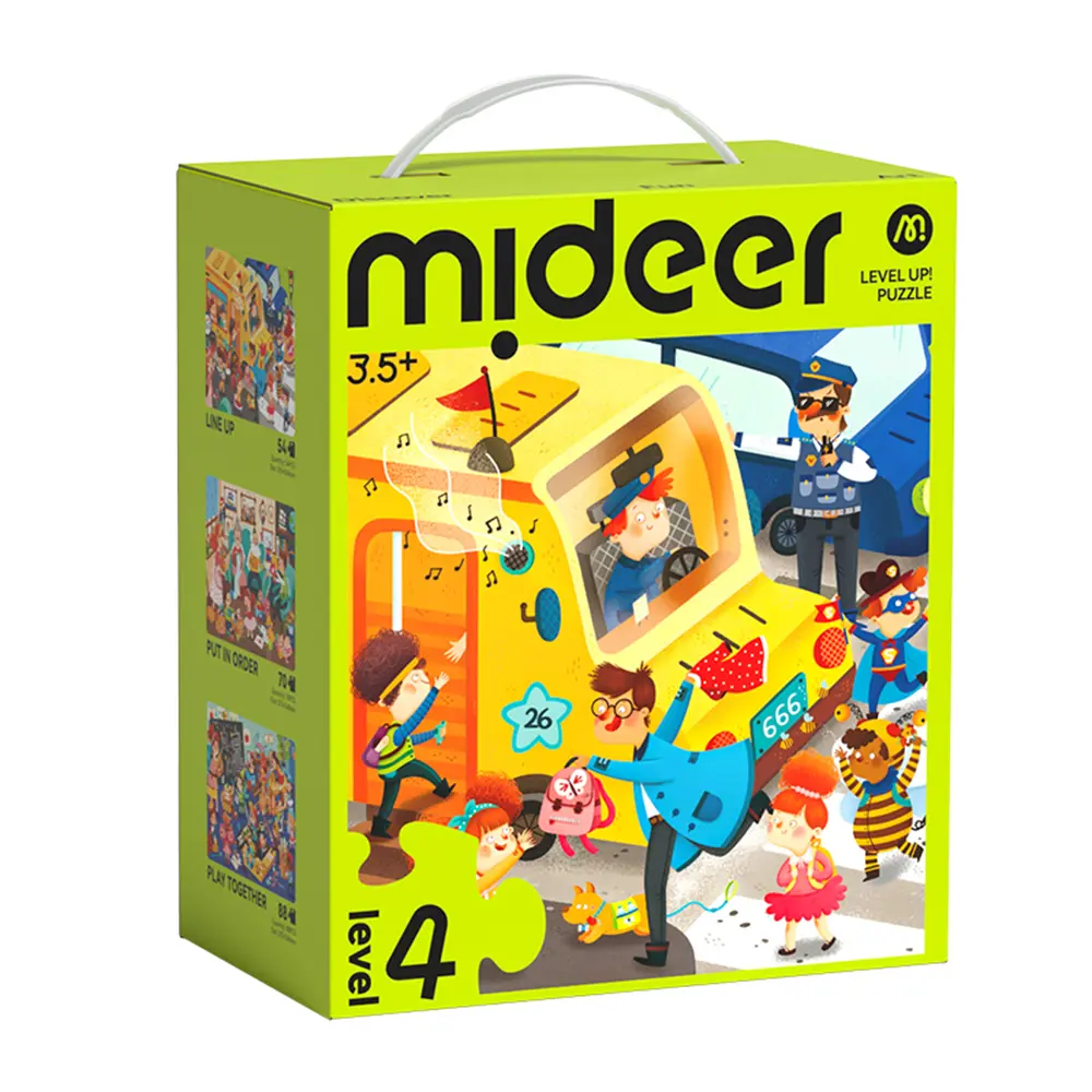 MiDeer進階式拼圖/ 寶貝的一天/ LEVEL4