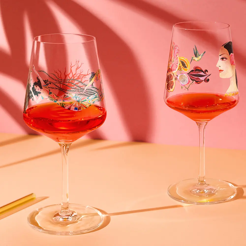【德國 RITZENHOFF】夏季高峰系列- 美人魚高腳水晶杯 / 544 ml