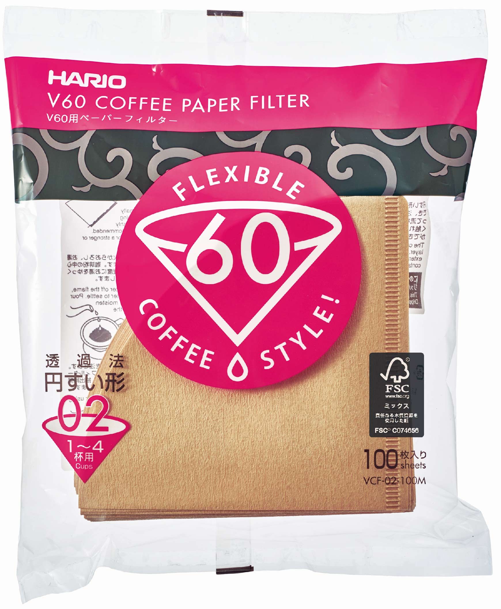 HARIO V60原色02濾紙/ 100張