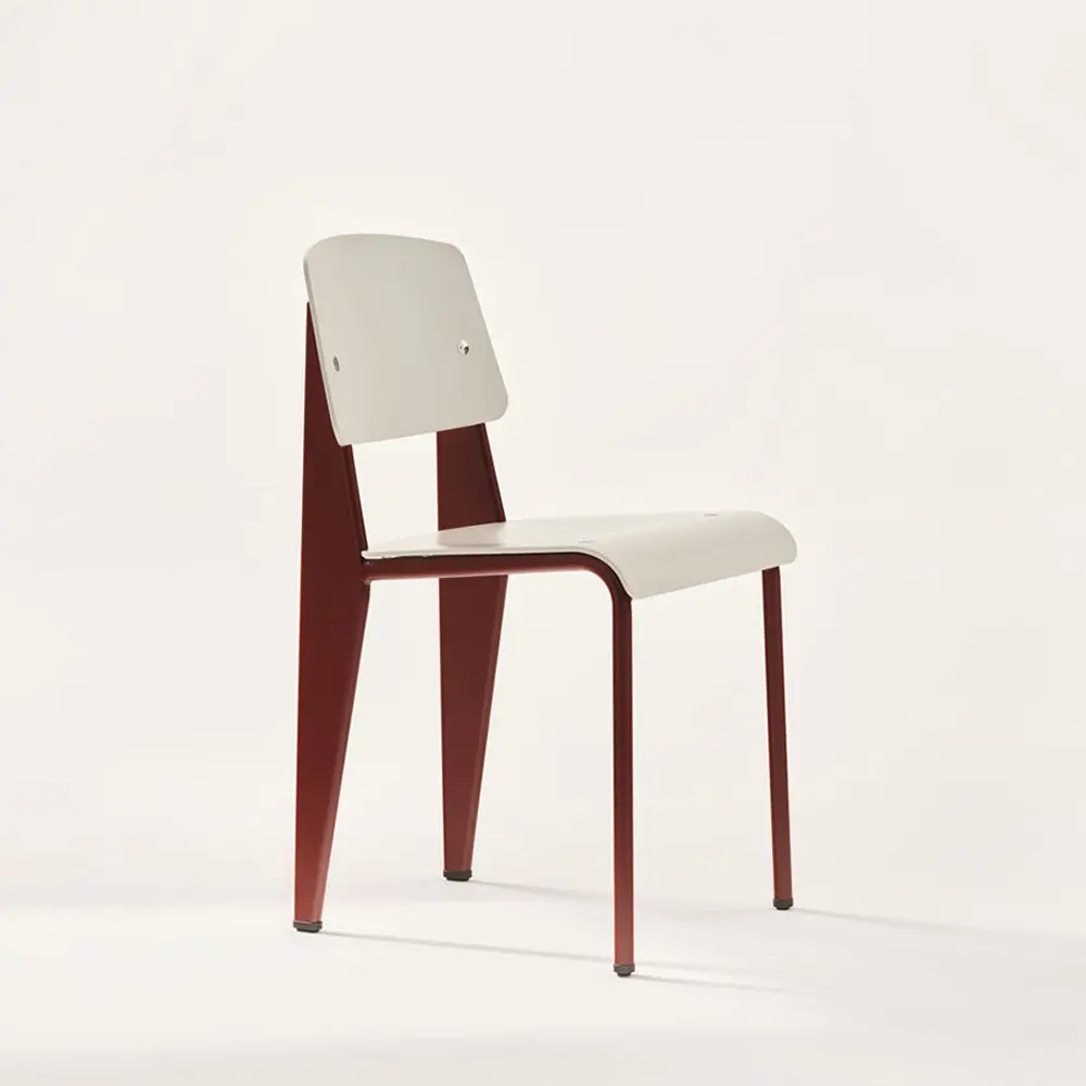 北歐櫥窗/Vitra Standard SP 標準單椅 (羊毛灰座面、東洋紅椅腳)