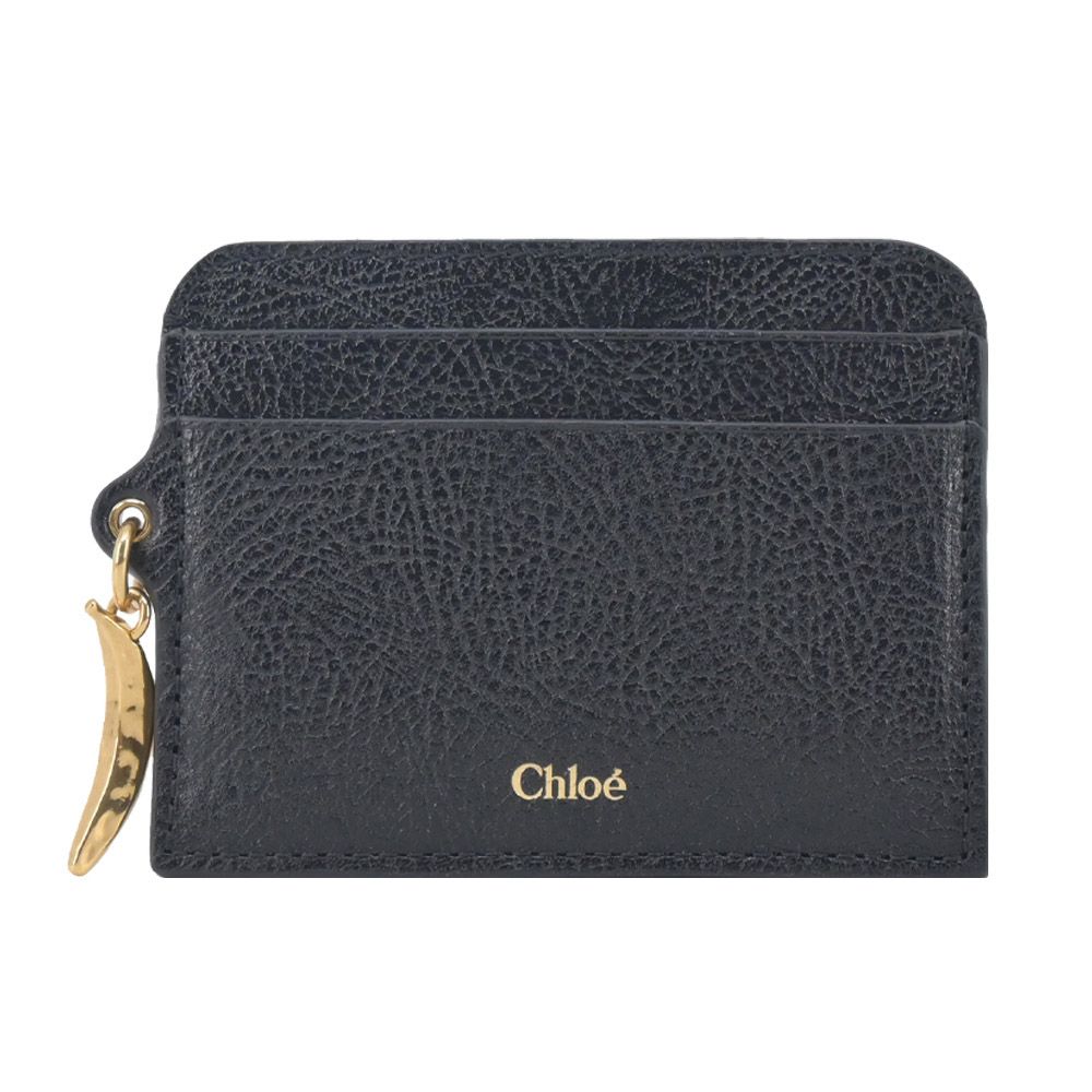 Chloe  C LOGO 小牛皮卡片夾 /平行輸入/ 黑色