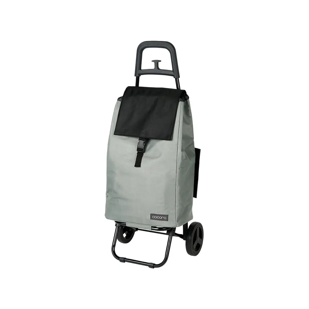 日本cocoro 雙色系列保溫保冷摺疊購物車-40L/ 灰黑