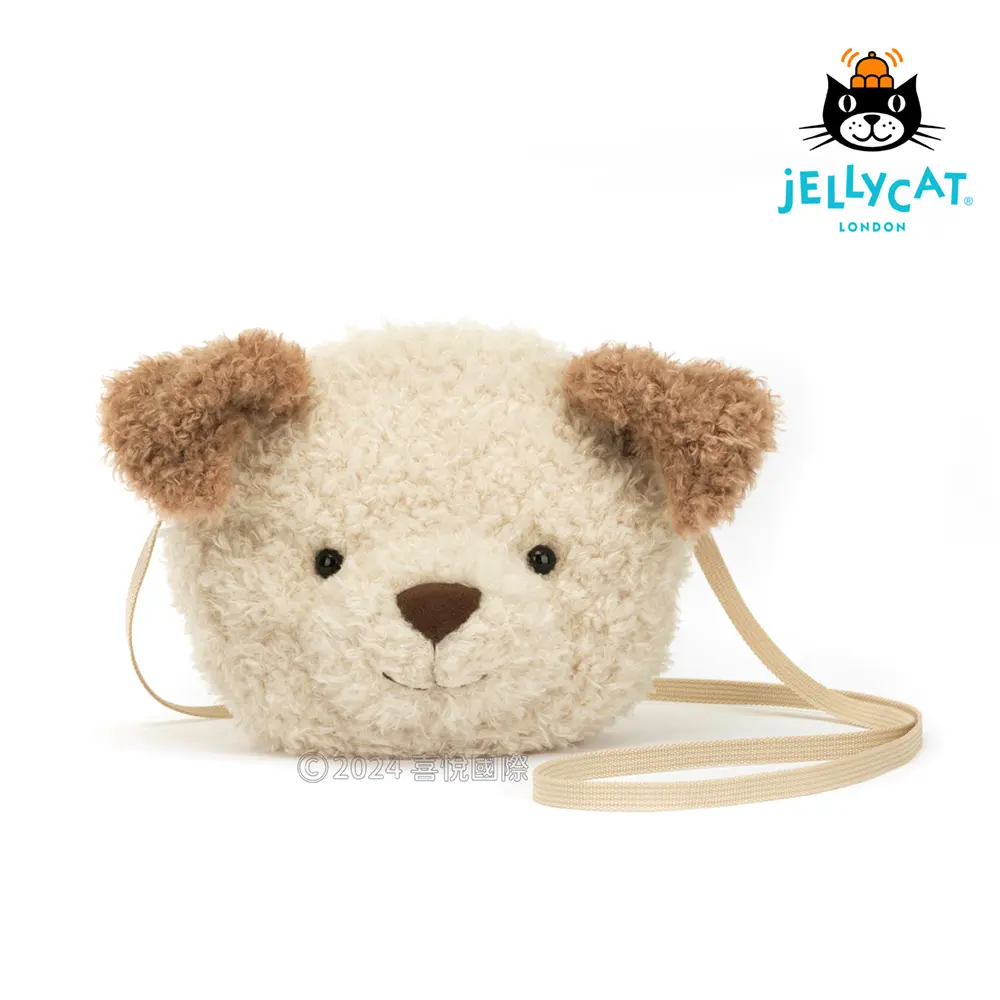 療育毛還隨身陪伴➤Jellycat毛茸茸小狗斜背包