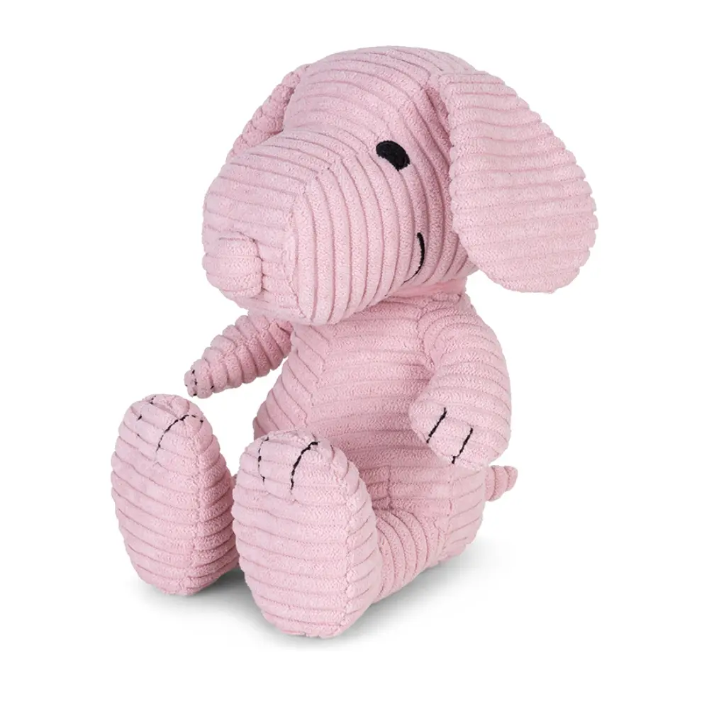 荷蘭BON TON TOYS Snoopy史努比ECO燈芯絨填充玩偶/ 粉/ 19cm
