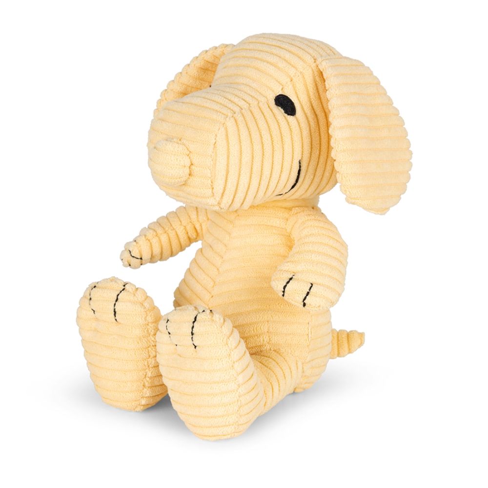 荷蘭BON TON TOYS Snoopy史努比ECO燈芯絨填充玩偶/ 奶油黃/ 19cm