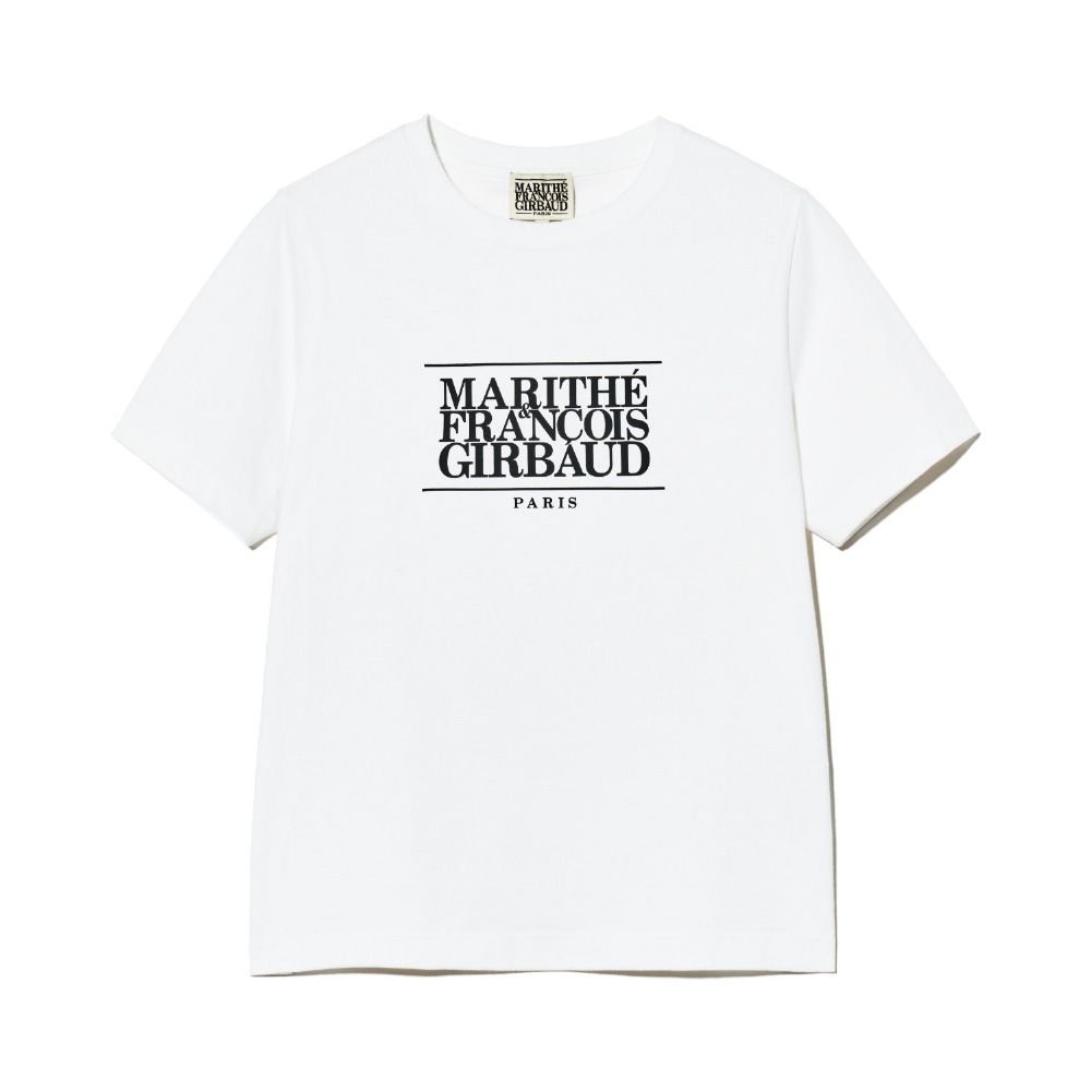 MARITHÉ FRANÇOIS GIRBAUD W CLASSIC LOGO TEE 女款 經典短袖T恤 白色white/ S