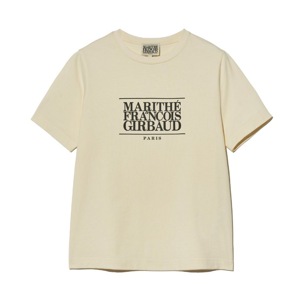 MARITHÉ FRANÇOIS GIRBAUD W CLASSIC LOGO TEE 女款 經典短袖T恤 奶油色cream/ M