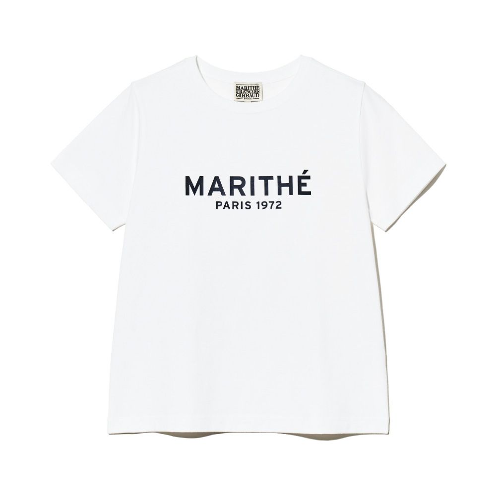 MARITHÉ FRANÇOIS GIRBAUD/ W REGULAR LOGO TEE 女款 字母LOGO經典短袖T恤 白色white/ M
